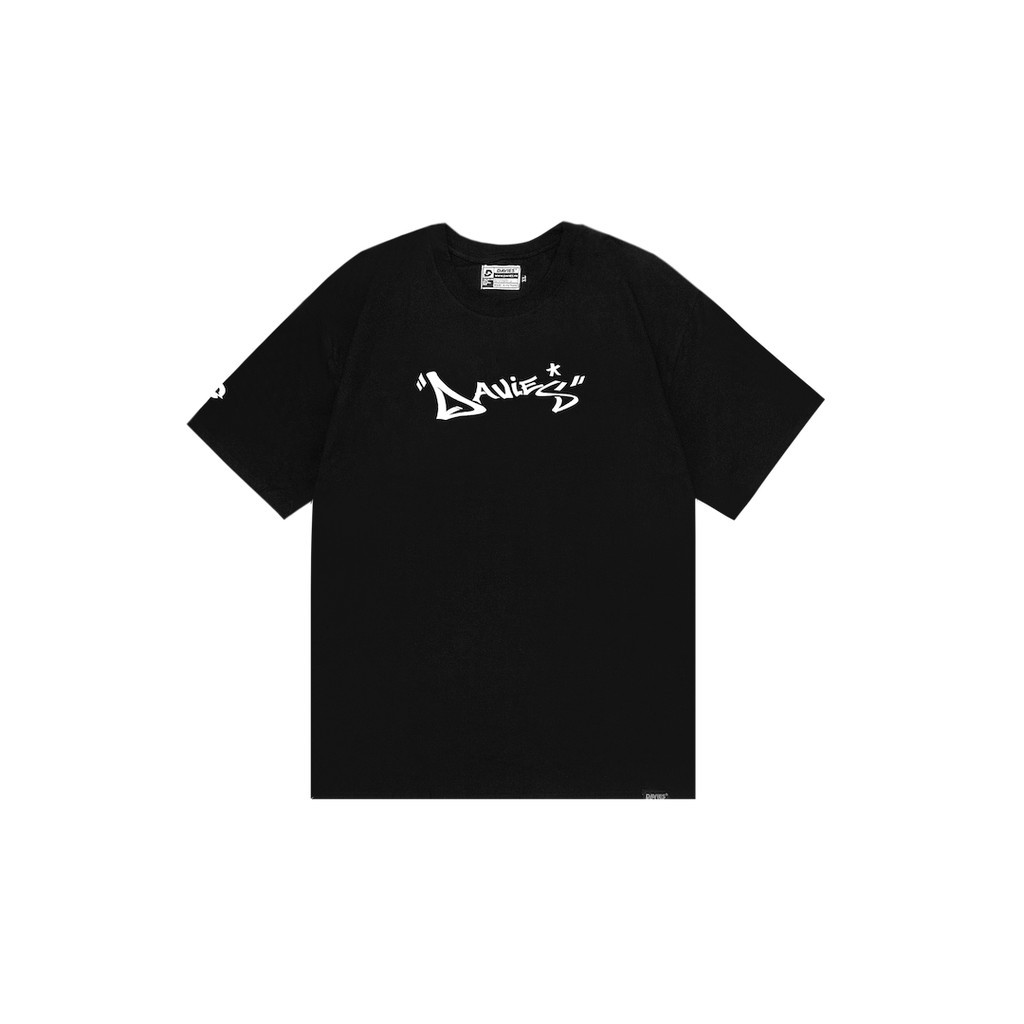 SALE!!!! DAVIES - Áo thun tay lỡ nam màu ĐEN/TRẮNG form rộng - Basic Graffiti Sign Tee. giá rẻ