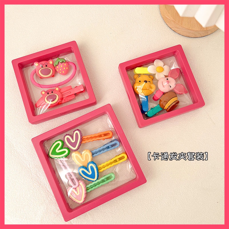 Bộ Kẹp Tóc Hoạt Hình Dễ Thương Cao Cấp Thời Trang Hàn Quốc Cho Bé Gái