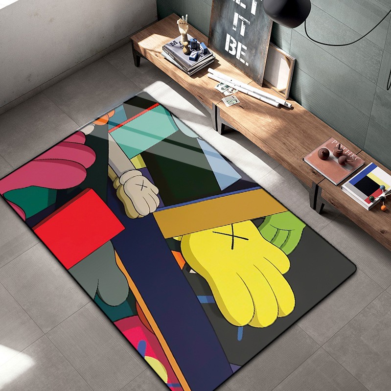 Thảm trang trí phòng size lớn KAWS, OFF-WHITE, BAPE,...