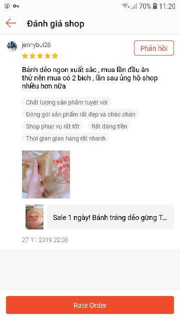 Sale 1 ngày! Bánh tráng dẻo gừng Tây Ninh hàng ngon loại 1! - Thế Giới Bánh Tráng