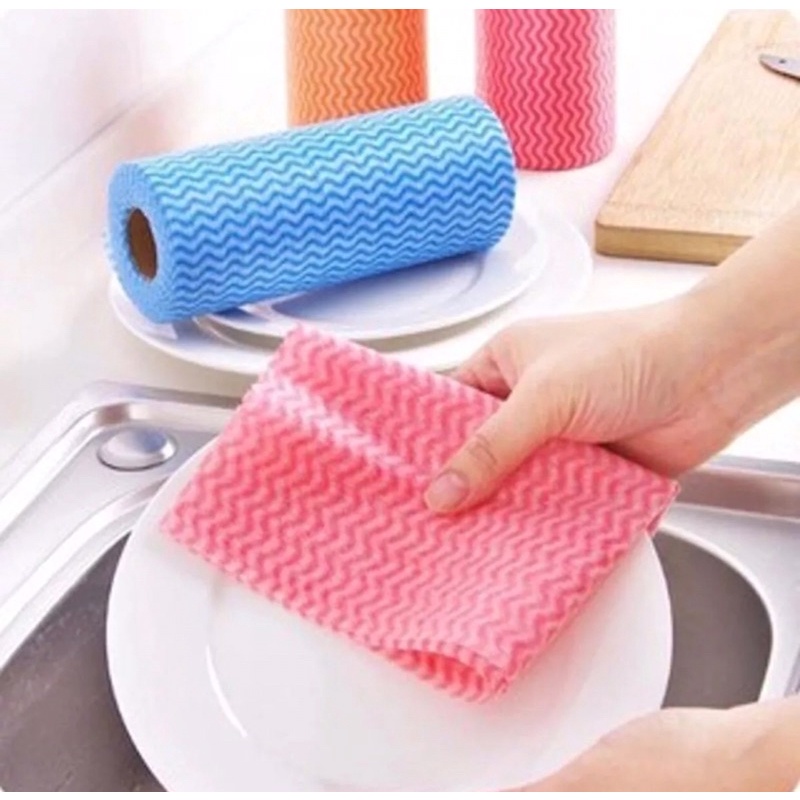 [Free Ship] Cuộn giấy lau đa năng siêu thấm hút 50 tờ/cuộn