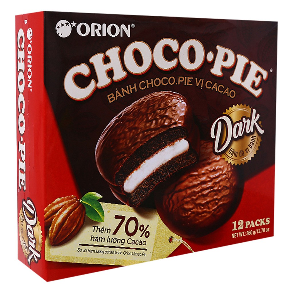 Bánh Chocopie Orion hộp 396g 12 cái( 2 VỊ)