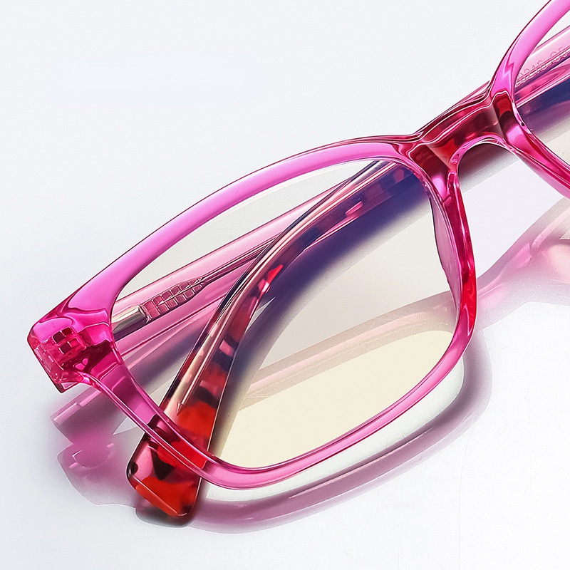 Mắt Kính Gọng Vuông Màu Sắc Kẹo Ngọt Chống Bức Xạ Dành Cho Trẻ Em