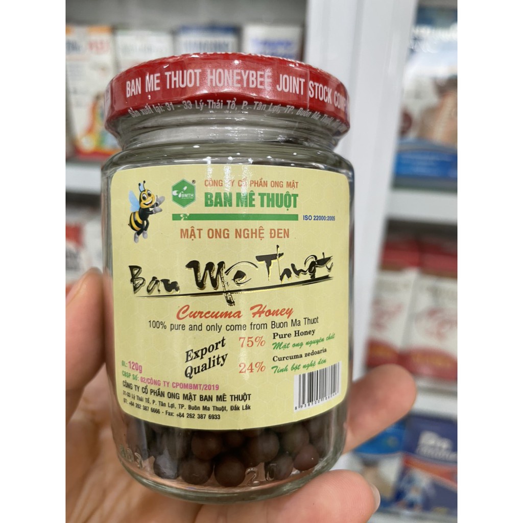 Mật Ong Nghệ Đen Ban Mê Thuột - Giúp Giảm Đầy Hơi, Ăn Không Tiêu, Hỗ Trợ Viêm Loét Dạ Dày, Tá Tràng Lọ 120G