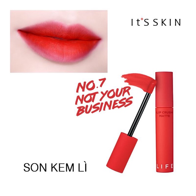 Son kem lì It's Skin Lip Crush Matte #07 #08