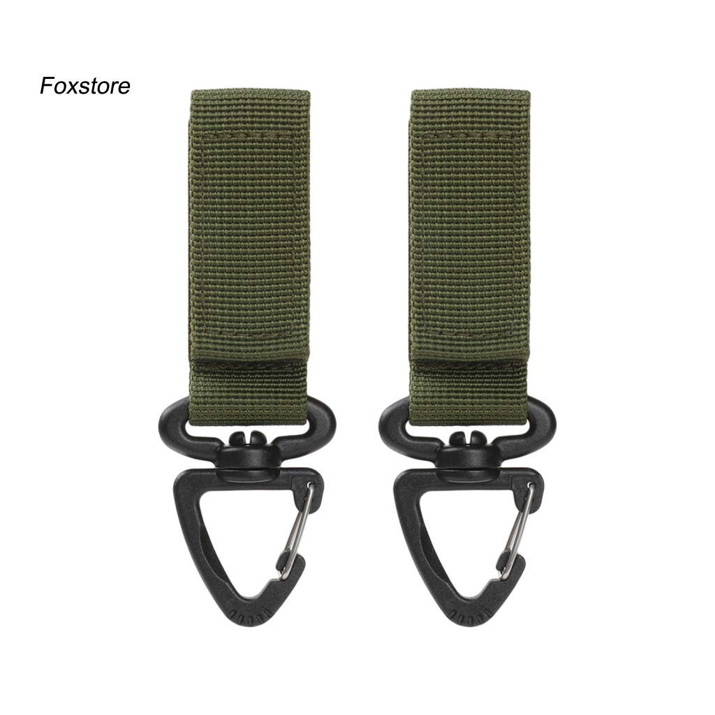 Bộ 2 Móc Khóa Carabiner Dùng Cho Cắm Trại Ngoài Trời Tiện Dụng