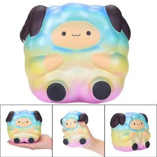 Đồ chơi mềm mại hình cừu cầu vồng dễ thương shop squishy