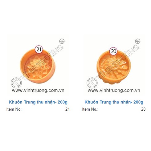 Khuôn Trung Thu nhận 200g Vĩnh Trường