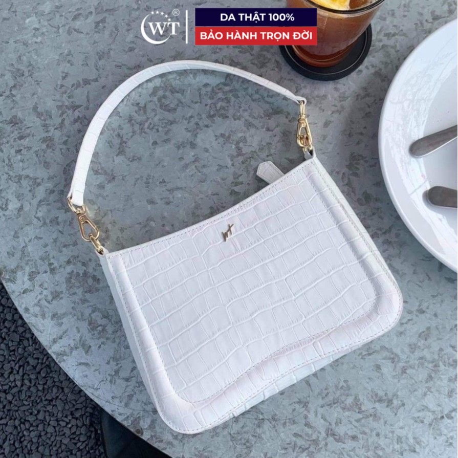 Túi Xách Nữ Có Quai Đeo Da Bò Cao Cấp Màu Đen, Màu Trắng, Màu Đỏ, Màu Olive WT Leather THE LASSIE