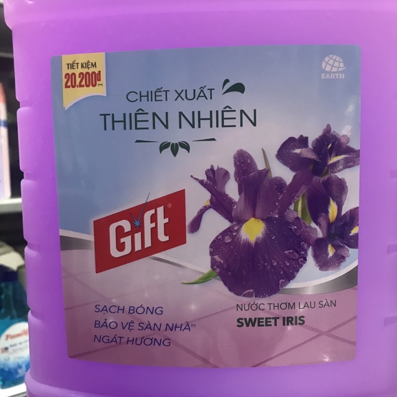 Nước lau sàn nhà Gift sweet lris 3.8kg 