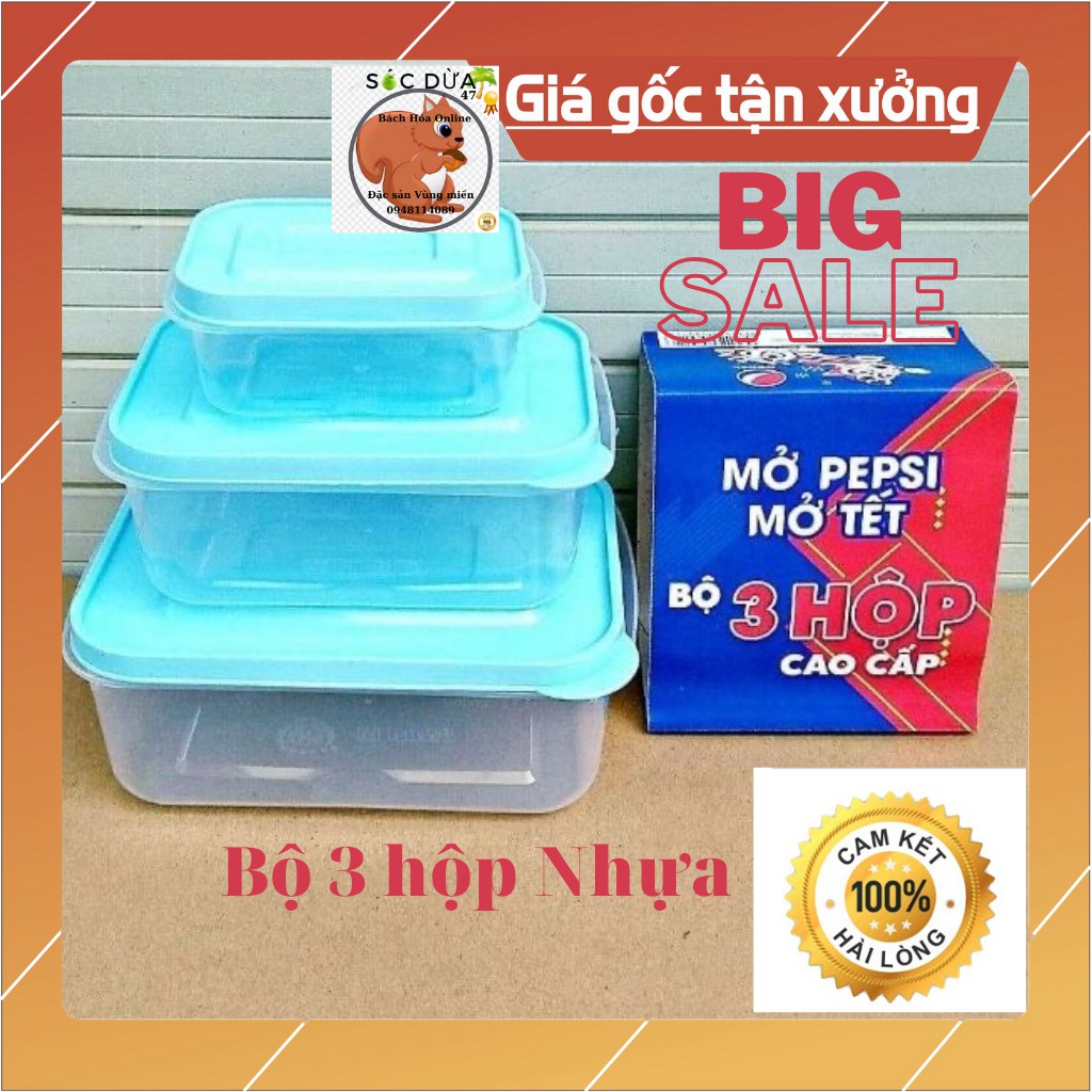 XẢ KHO _  Bộ 3 hộp nhựa chuyên dụng để tủ lạnh -  sẩn phẩm chính hãng công ty tân hợp đại thành