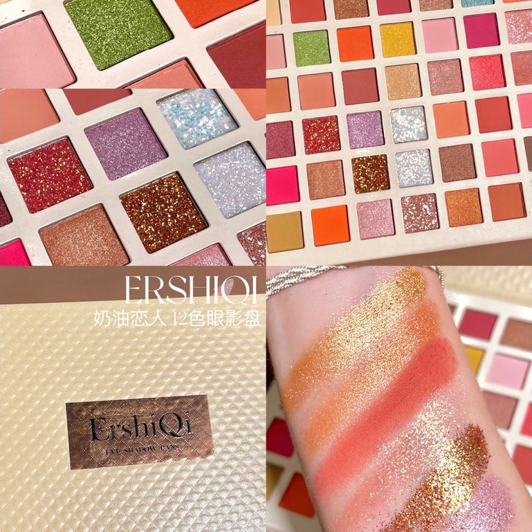 Bảng Phấn Mắt ERSHIQI 42 Màu Sắc Ánh Ngọc Trai Dùng Trang Điểm Sân Khấu