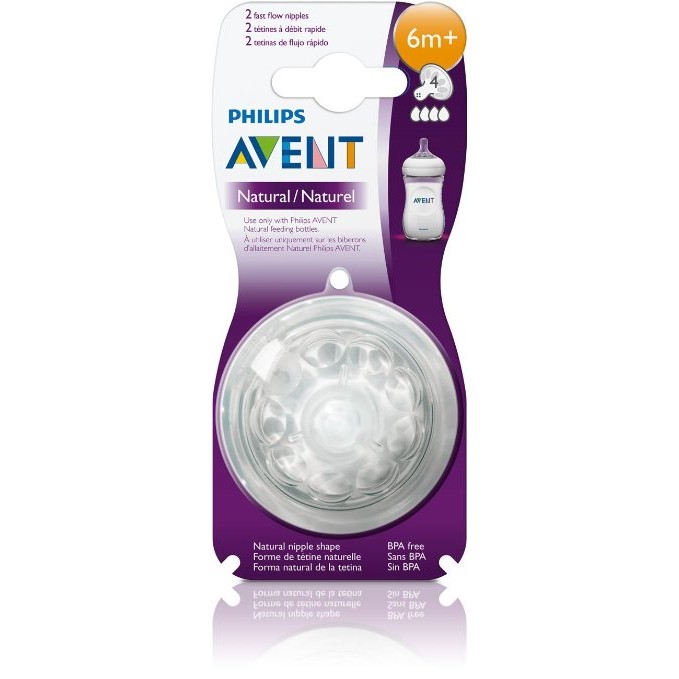 Núm Vú Thay Mô Phỏng Tự Nhiên Philips Avent 6M+