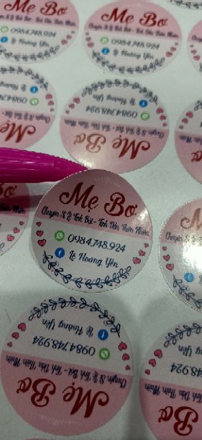 In Tem Nhãn DecalTheo Yêu Cầu