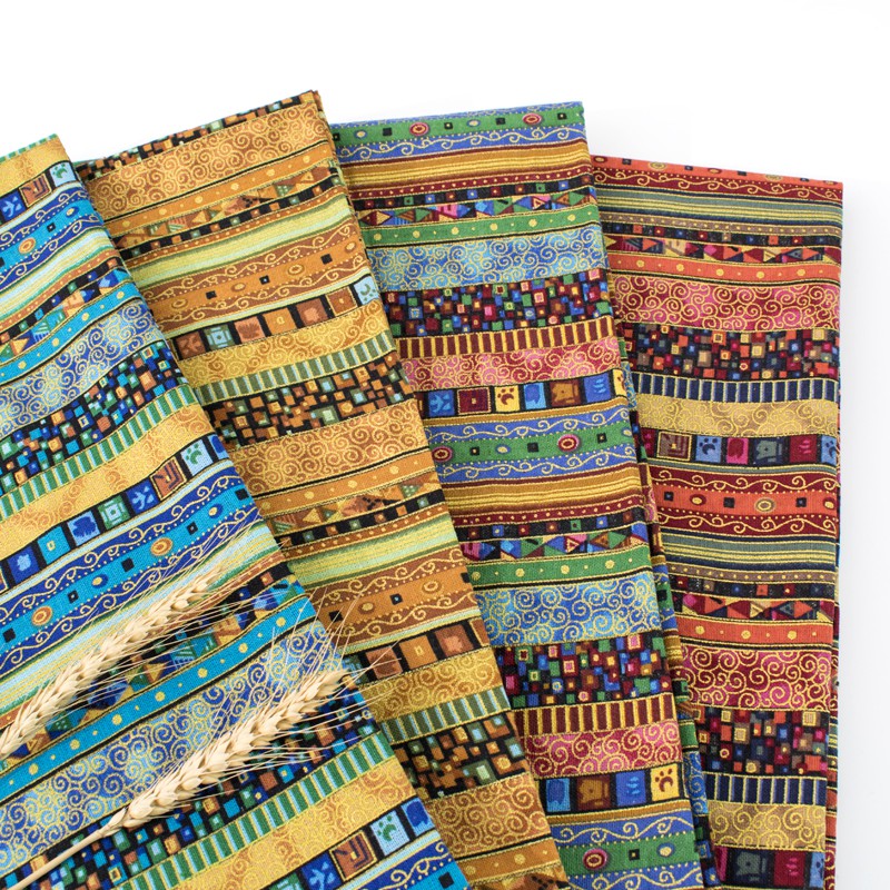 Bộ 4 Tấm Vải Lanh cotton 100 * 147cm Phong Cách bohemian