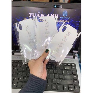 Dán lưng ppf full màn lưng và viền iphone x xr xs max 7plus 8plus s10