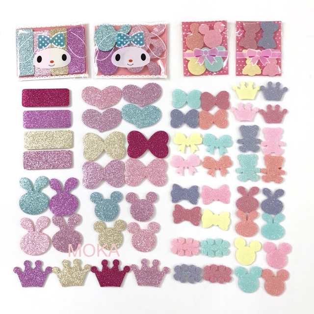 Set 4 miếng dán mái nhũ lấp lánh