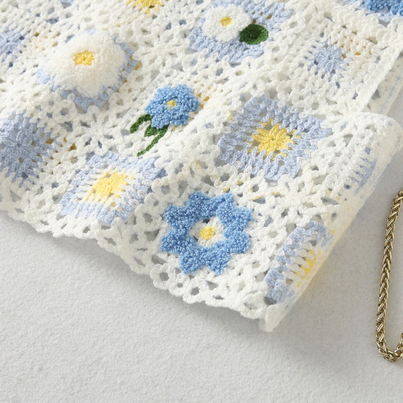 Áo Crop Top Cotton Không Tay Thêu Hoa Phong Cách Bohemia Dành Cho Nữ