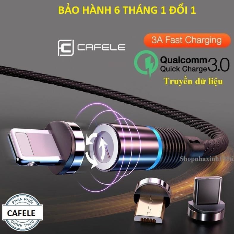 Cáp sạc nam châm hỗ trợ sạc nhanh QC 3.0, truyền dữ liệu, phiên bản hoàn hảo 2021