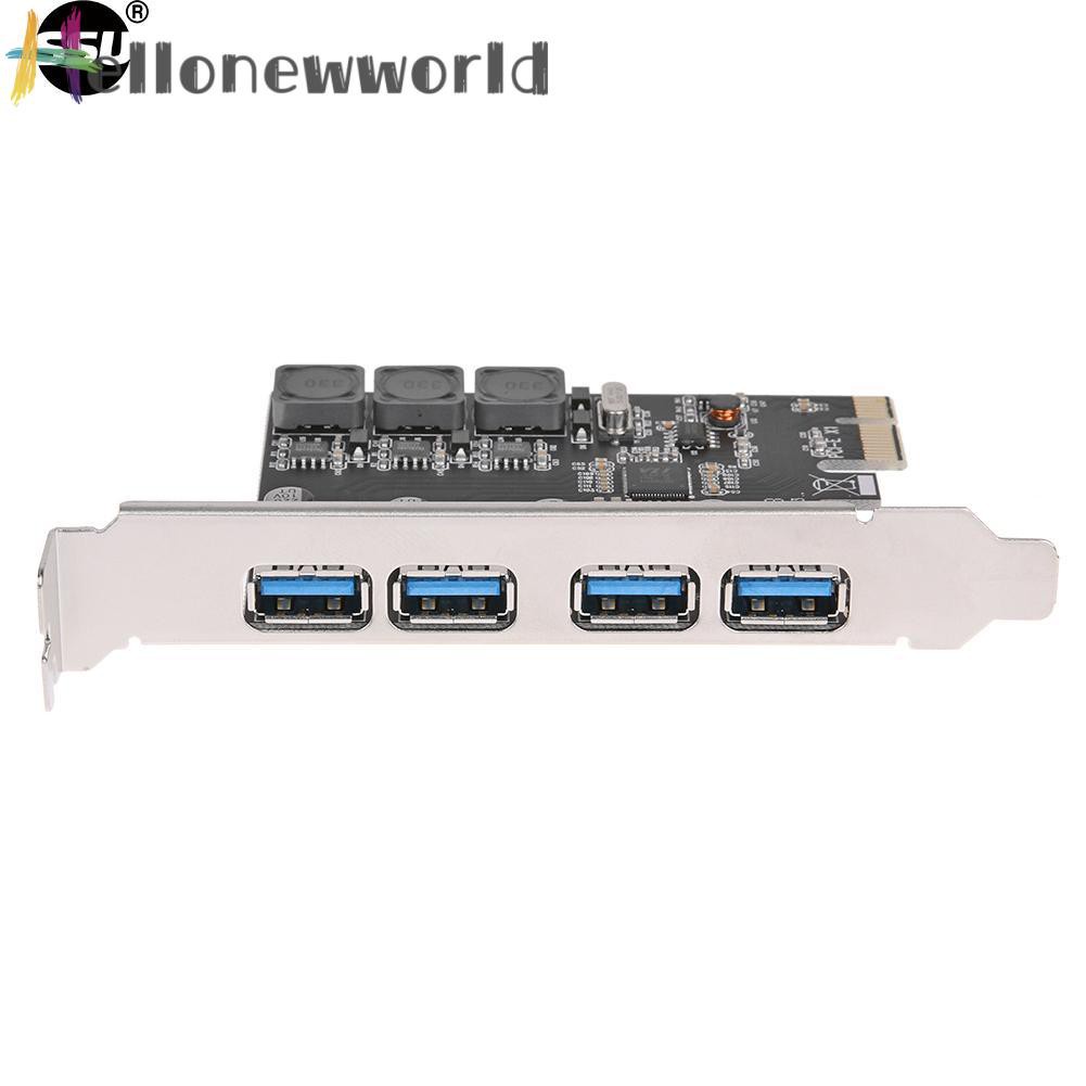 Card Mở Rộng Pcie U3V04S + 4 Cổng Usb 3.0 Pcie