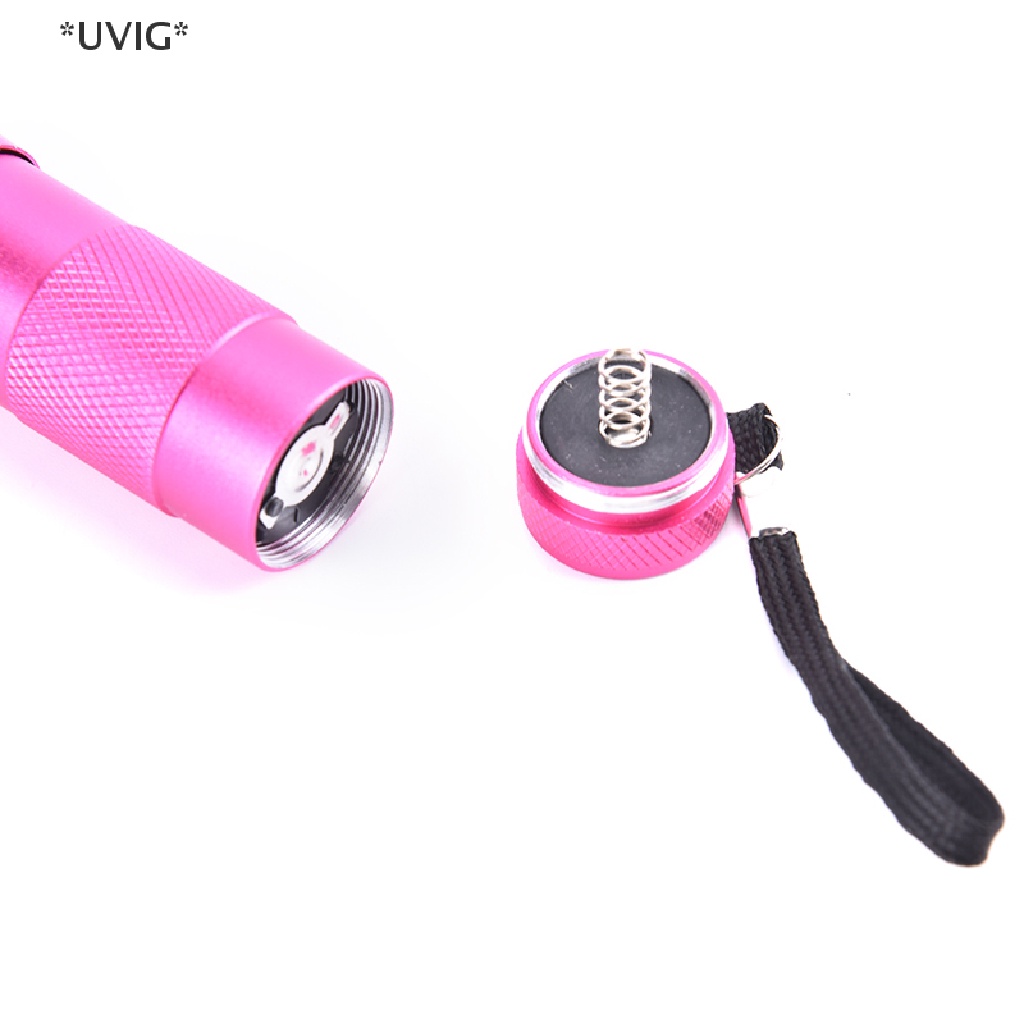 [[UVIG]] Handheld Portable Silicone Press Nail UV Light For Manicure UV Lamp With 12 Led [Hot Sell]