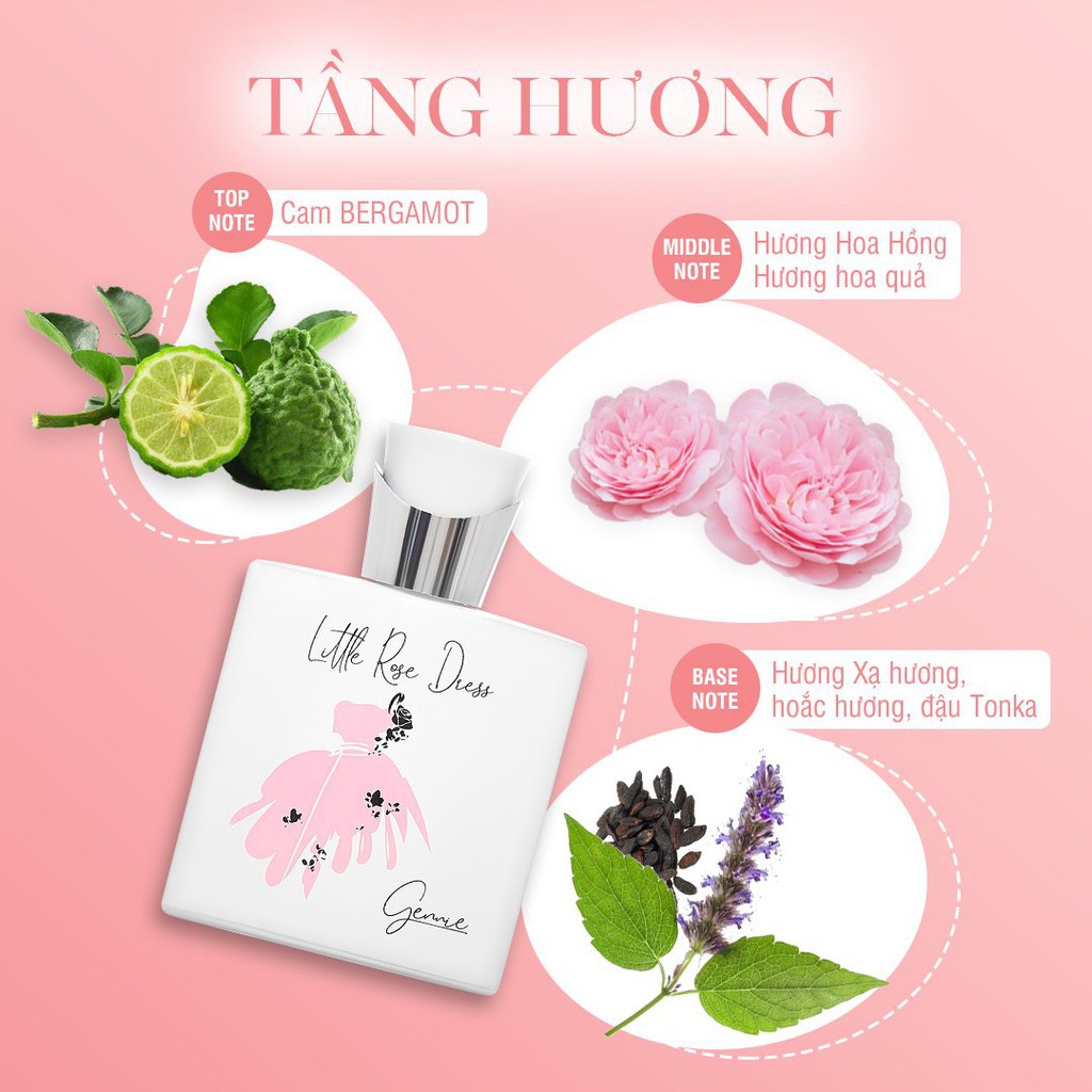 [HB Gift] Nước hoa Laura Anne - Little Rose Dress 50ml | Thế Giới Skin Care