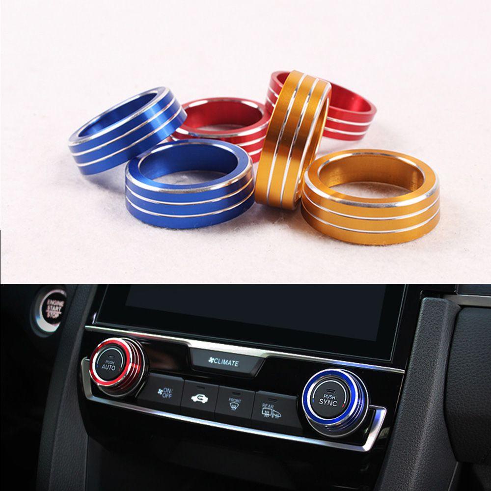 SHOUKEY Set 2 Vòng Đệm Trang Trí Ống Xả Xe Hơi Honda Civic10th Generation