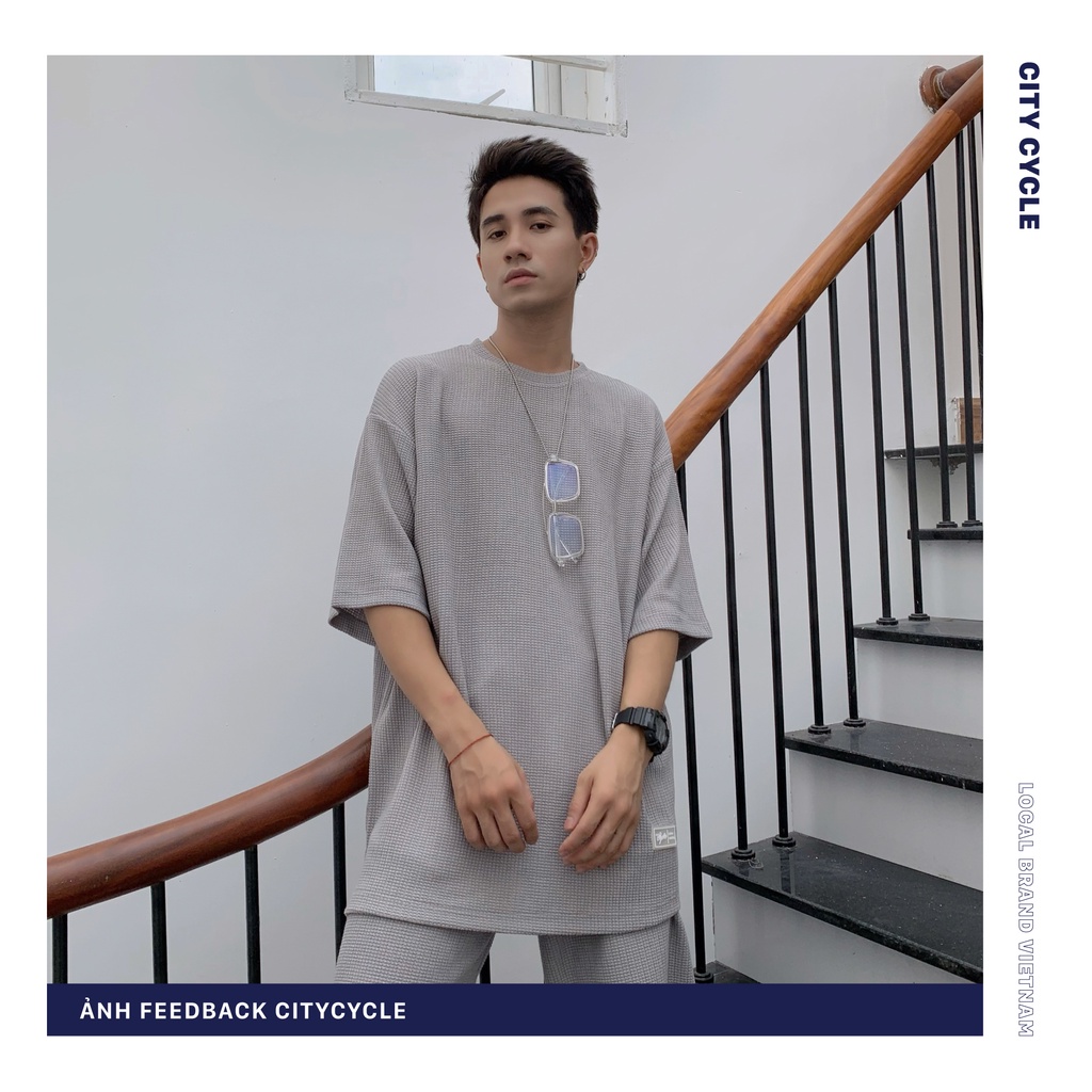 Áo thun tay lỡ Square City Cycle - Áo phông Unisex form rộng hàng cao cấp Local Brand