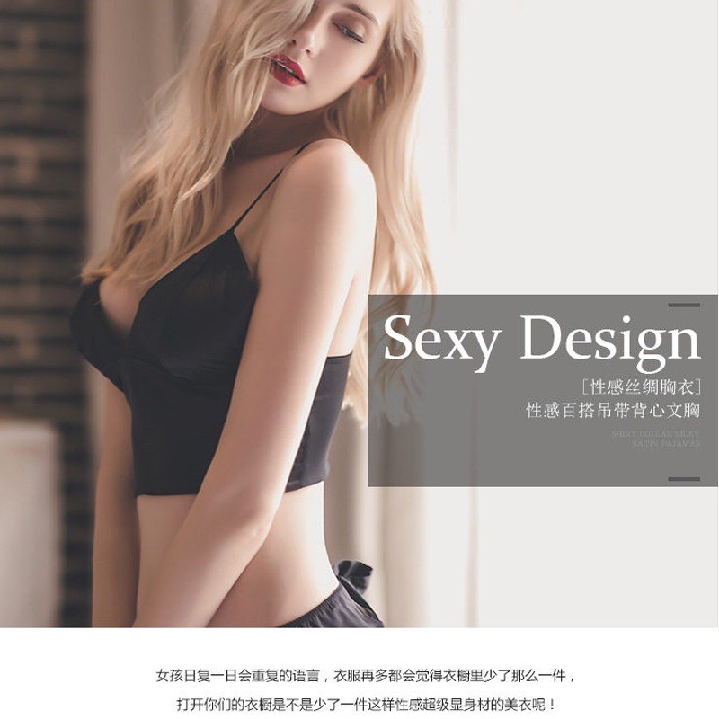 Áo bra satin phi bóng bản to Không Gọng, Cài Sau | BigBuy360 - bigbuy360.vn