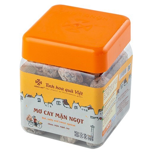 Ô Mai Mơ Cay Mặn Ngọt Hồng Lam - Vị Cay Mặn Ngọt Chua - Hộp (200g,300g,500g)