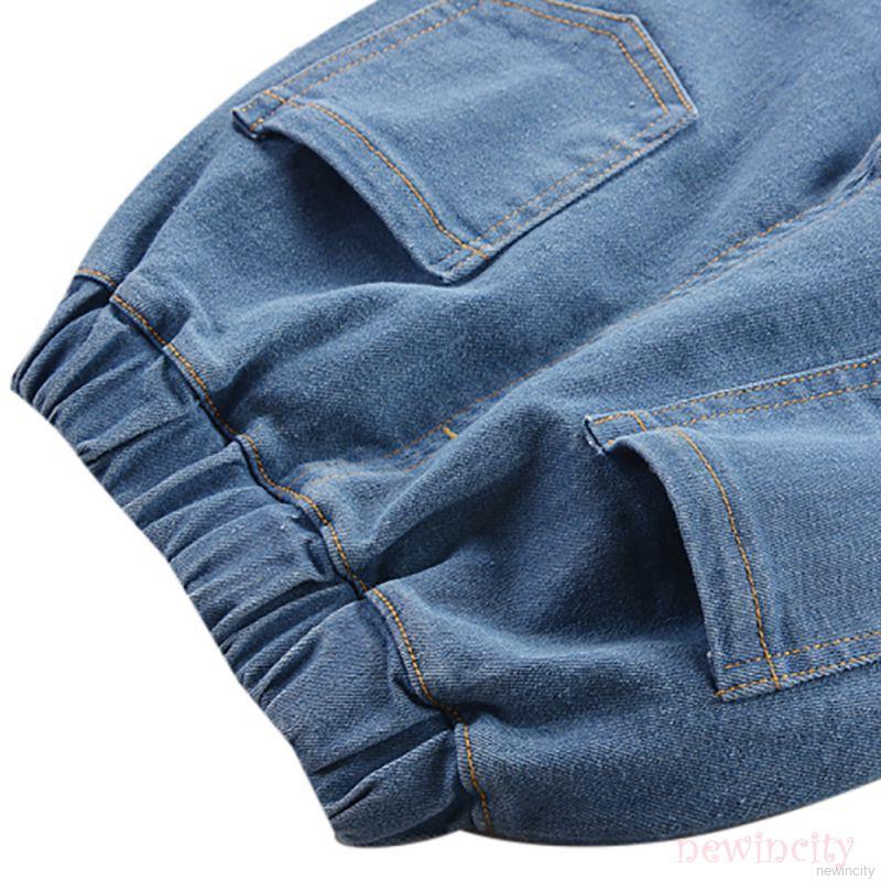 Set áo sơ mi in họa tiết hoạt hình + quần jean dài năng động dành cho bé trai