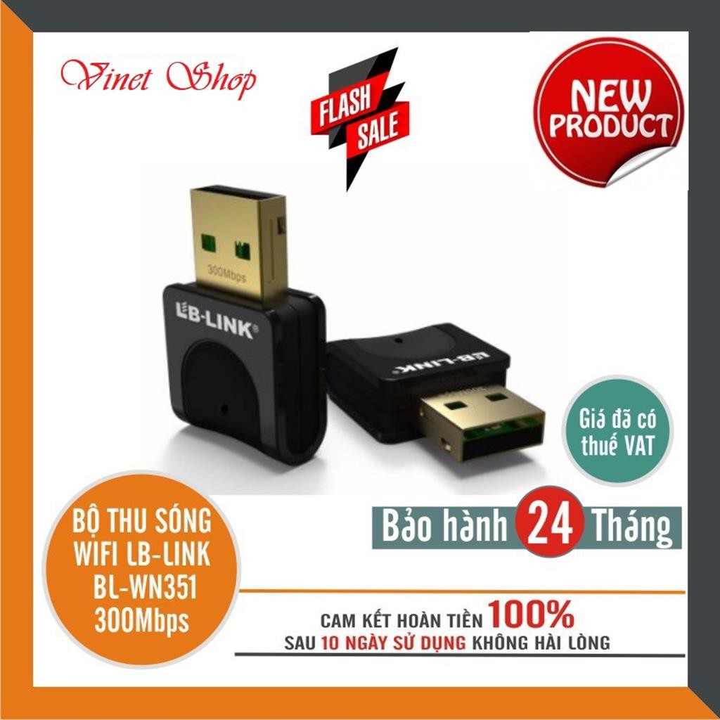 Bộ thu sóng Wifi LB-Link BL-WN351 300Mbps - Chính hãng bảo hành 24 tháng -DC3666 | BigBuy360 - bigbuy360.vn