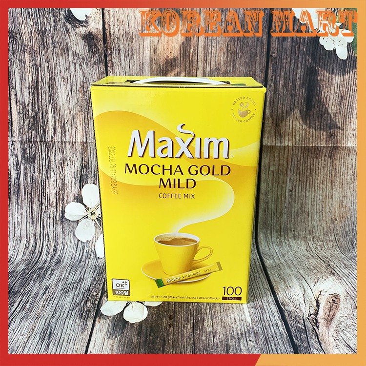 CÀ PHÊ MAXIM MOCHA GOLD HÀN QUỐC 100 GÓI (CÓ QUAI XÁCH LÀM QUÀ TẶNG)