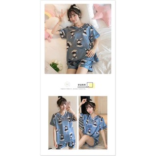[TRẢ ORDER] Set 2 bộ ngủ lụa cộc
