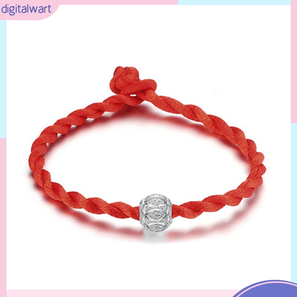 Vòng tay may mắn kiểu bện màu đỏ kiểu dân tộc thiểu số cho nam&amp;nữ