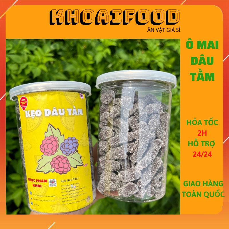 Kẹo dâu tằm Đà Lạt ăn vặt ngon hũ 400g