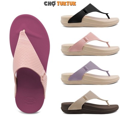 Dép nữ đế cao Thái Lan quai xỏ ngón chống trơn êm nhẹ Monobo Moniga 6.4
