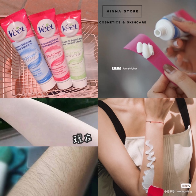 KEM TẨY LÔNG VEET SILKY AND FRESH PHÁP | BigBuy360 - bigbuy360.vn