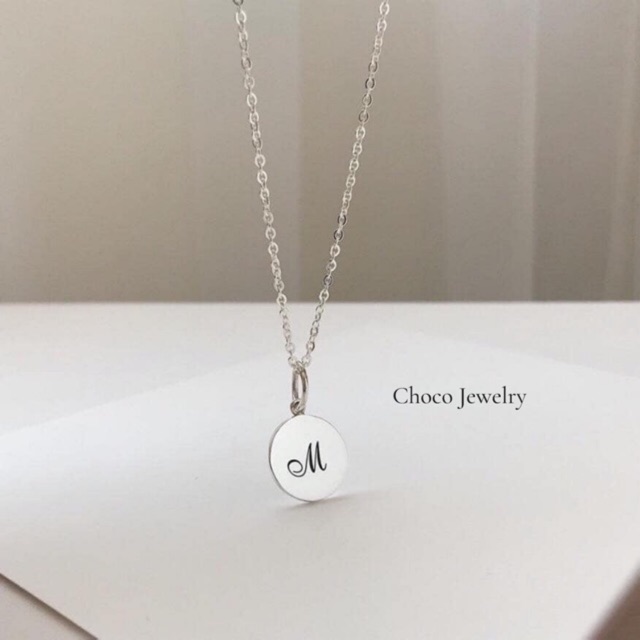 (ORDER) Dây chuyền bạc khắc chữ Choco Jewelry