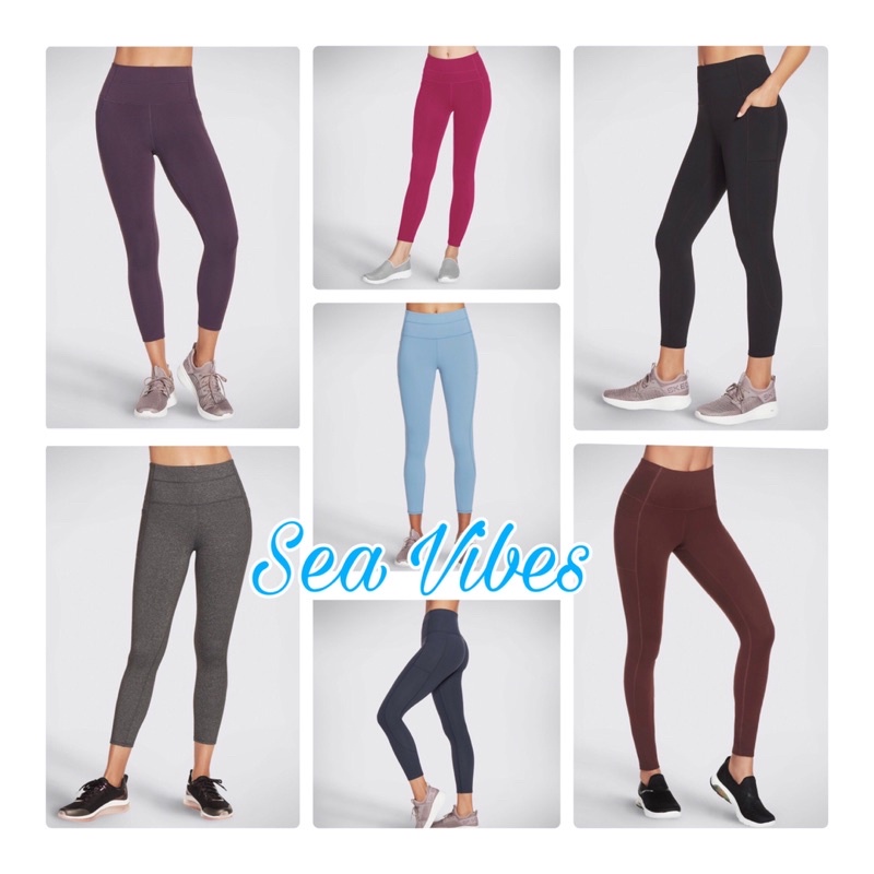 [Nhiều Mầu]Quần Tập Gym Yoga Legging Nữ Cạp Cao Co Giãn 4 Chiều Xuất Xịn Skechers