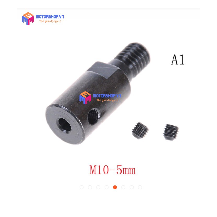 Đầu Trục Kẹp Lưỡi Cưa Lưỡi Cắt M10 trục 5mm, 10mm, 12mm