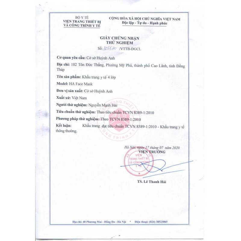 HA FACE MASK Khẩu Trang Y Tế 4 Lớp