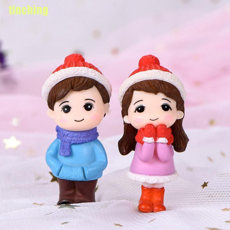 Bộ 2 Mô Hình Búp Bê Đôi mini Xinh Xắn