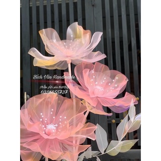 Bộ 6 hoa vải khổng lồ, decor