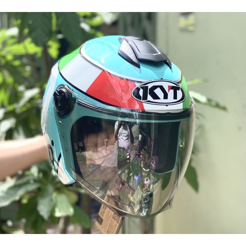 MŨ BẢO HIỂM 3/4 2 KÍNH ROYAL M268 TEM LEOPARD, TẶNG BỘ LOGO KYT , bảo hành 12 tháng