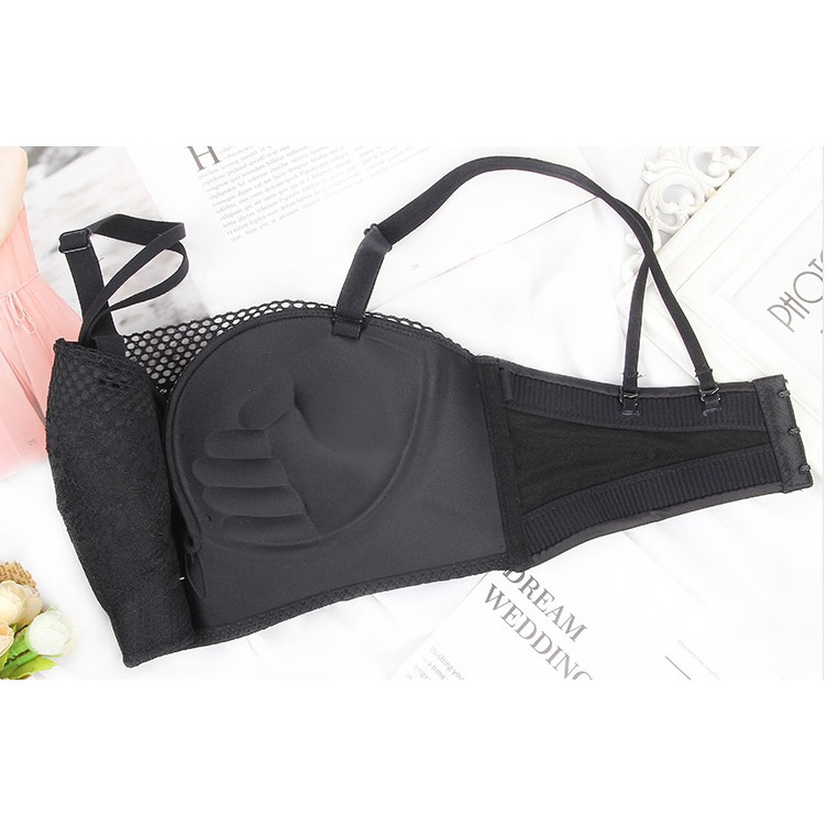 Áo lót su đúc quây ren nâng ngực ♥️ [FREESHIP] ♥️ Áo ngực đệm bàn tay tạo khe quyến rũ | BigBuy360 - bigbuy360.vn