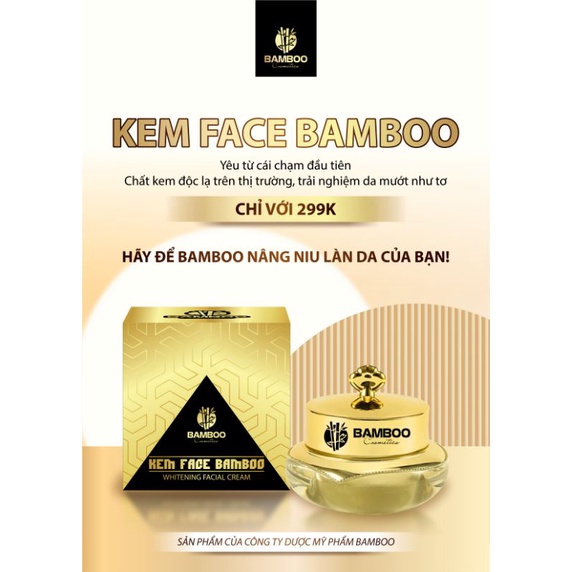 KEM FACE DƯỠNG TRẮNG PHỤC HỒI DA CAO CẤP BAMBOO