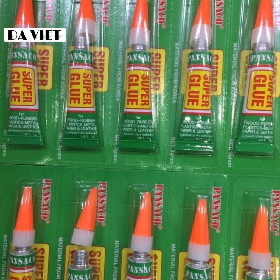Keo dán siêu dính SUPER GLUE chính hãng 100% PANSACO thuận tiện xử lý giày dép hư hỏng siêu nhanh, Cực Dính