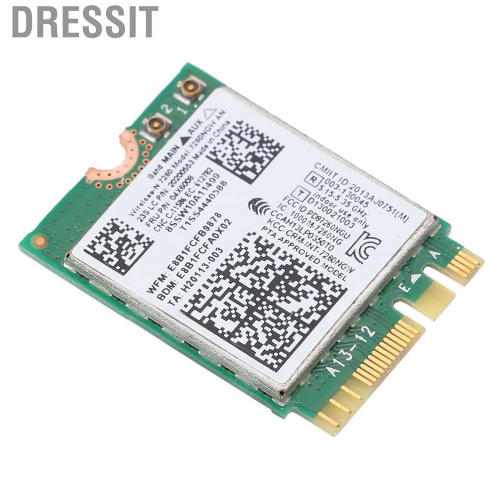 Card mạng 7260NGW/AN 2.4g/5g 300mbps Wifi + Bluetooth 4.0 Ngff M.2 phù hợp cho Lenovo Thinkpad X240/X230S/T440S/T431