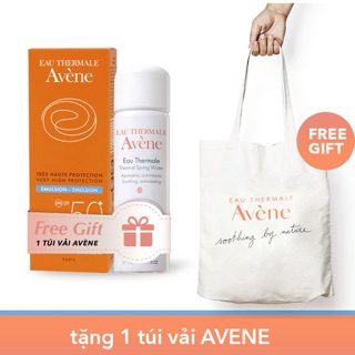 Comboo kem chống nắng Avene emulsion( mẫu mới fluid ) + xịt khoáng avene 50ml